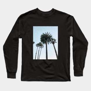 Palm Trees Painting Long Sleeve T-Shirt